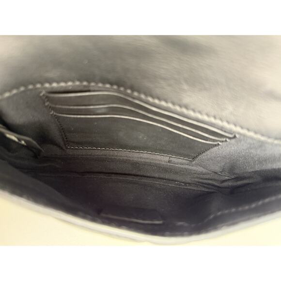 Fendi Mini Zucca Embossed Black Leather Baguette Satchel - Picture 9 of 16